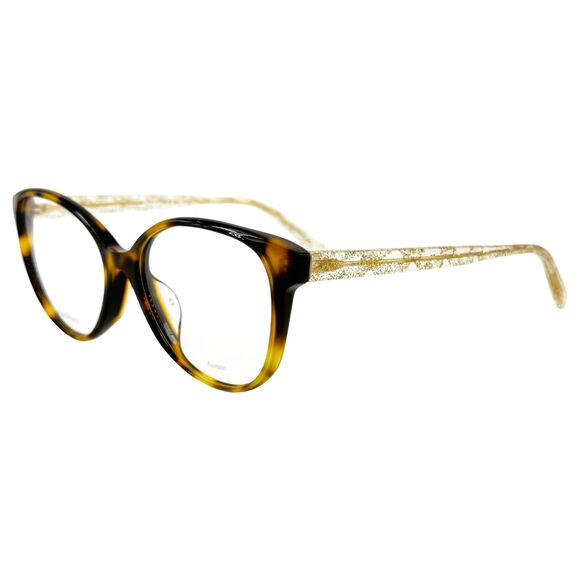 Max Mara MM1380 F Womens Plastic Eyeglass Frame 0086 Dark Havana 54-17 main image 2